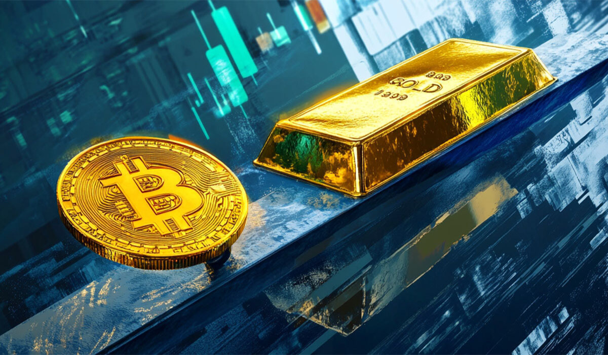 افزایش ۲۵ درصدی بیت کوین و طلا همزمان